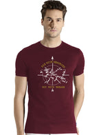 Adro Die With Memories Not With Dreams Mens Printed T-Shirt (S, Maroon)