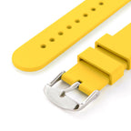 Archer Watch Straps - Soft Silicone Quick Release Watch Bands (Naples Yellow, 22mm)