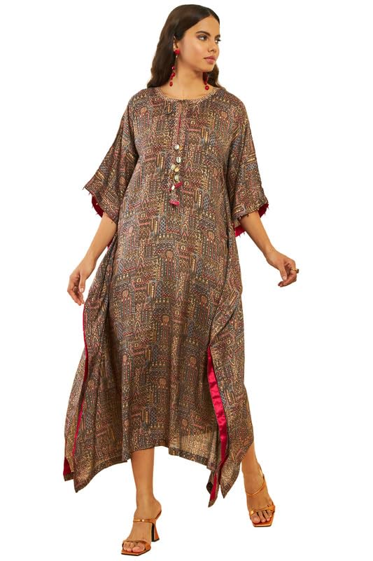 Soch Women Muslin Tassels Ethnic Wear