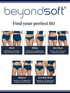 Fruit of the Loom Women's Modal Underwear, Low Rise Brief-12 Pack-Purple/Cashmere/Grey, 5