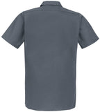 Unisex Short-Sleeve Work Shirt - BLAcK - S(D0102H7MF2T)