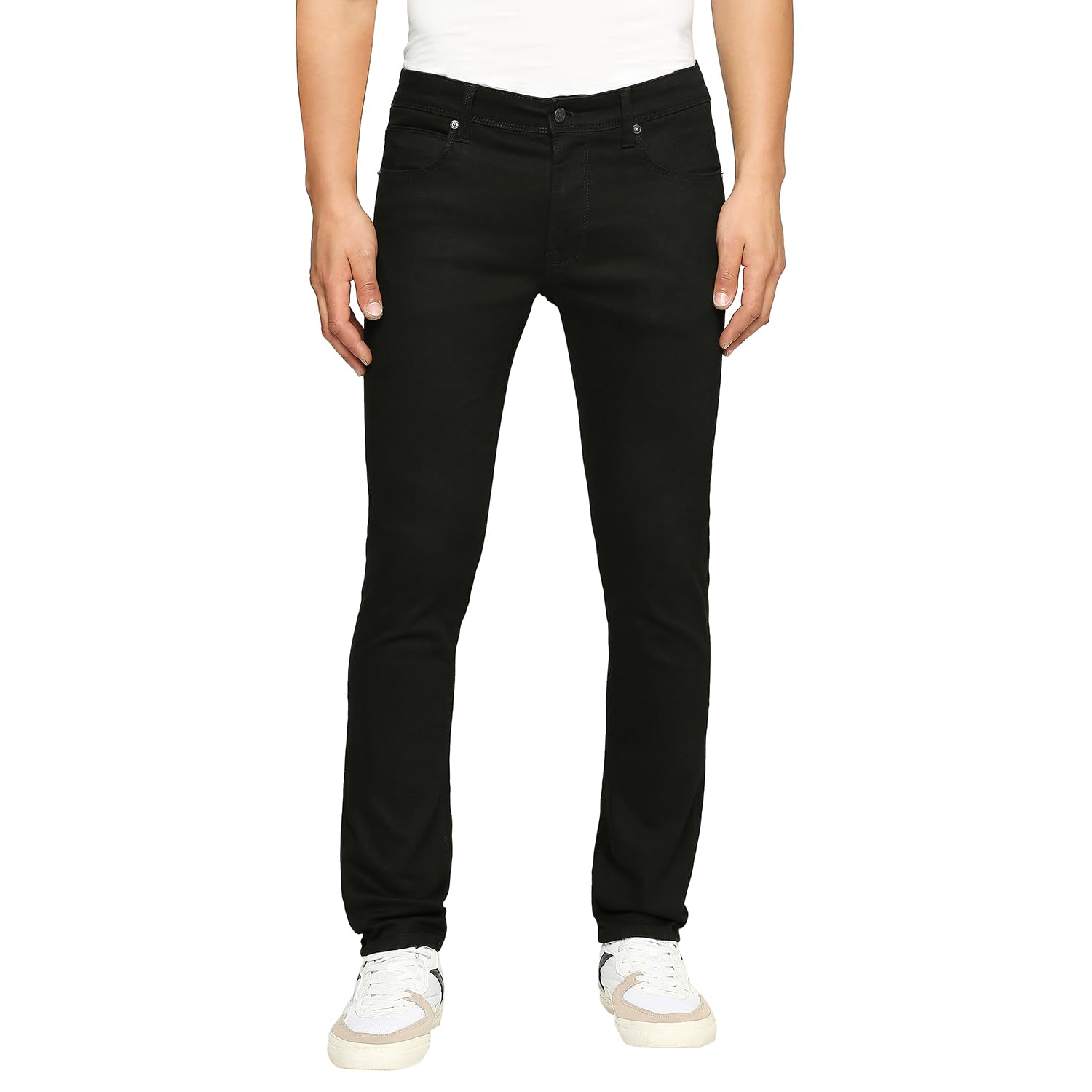 Tapered Vapour Black Low Waist Slim Fit Jeans