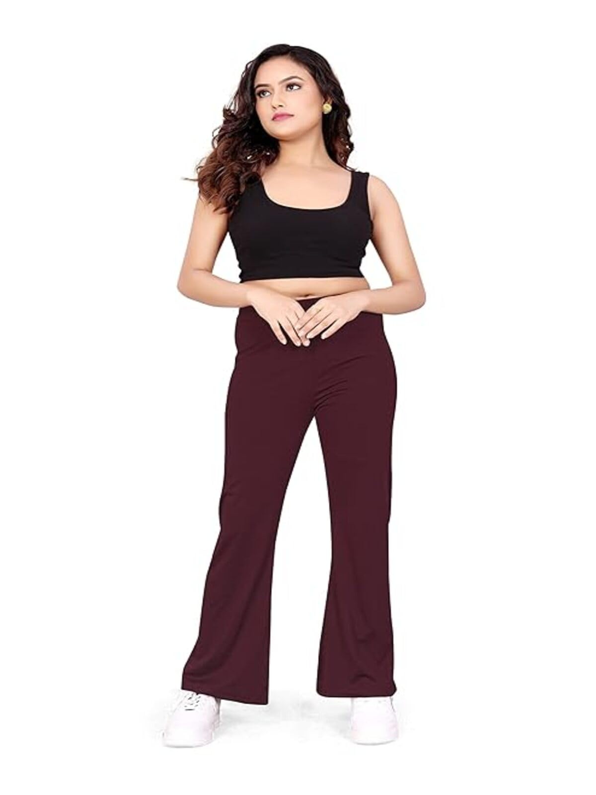 Leriya Fashion WomenS Western Stretchable Trousers | Lightweight Lycra Long Trousers For Girls | Sweatpants For Casual | Joggin