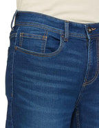 INKD Mens Contrast Stitch Stretchable Regular Fit Jeans