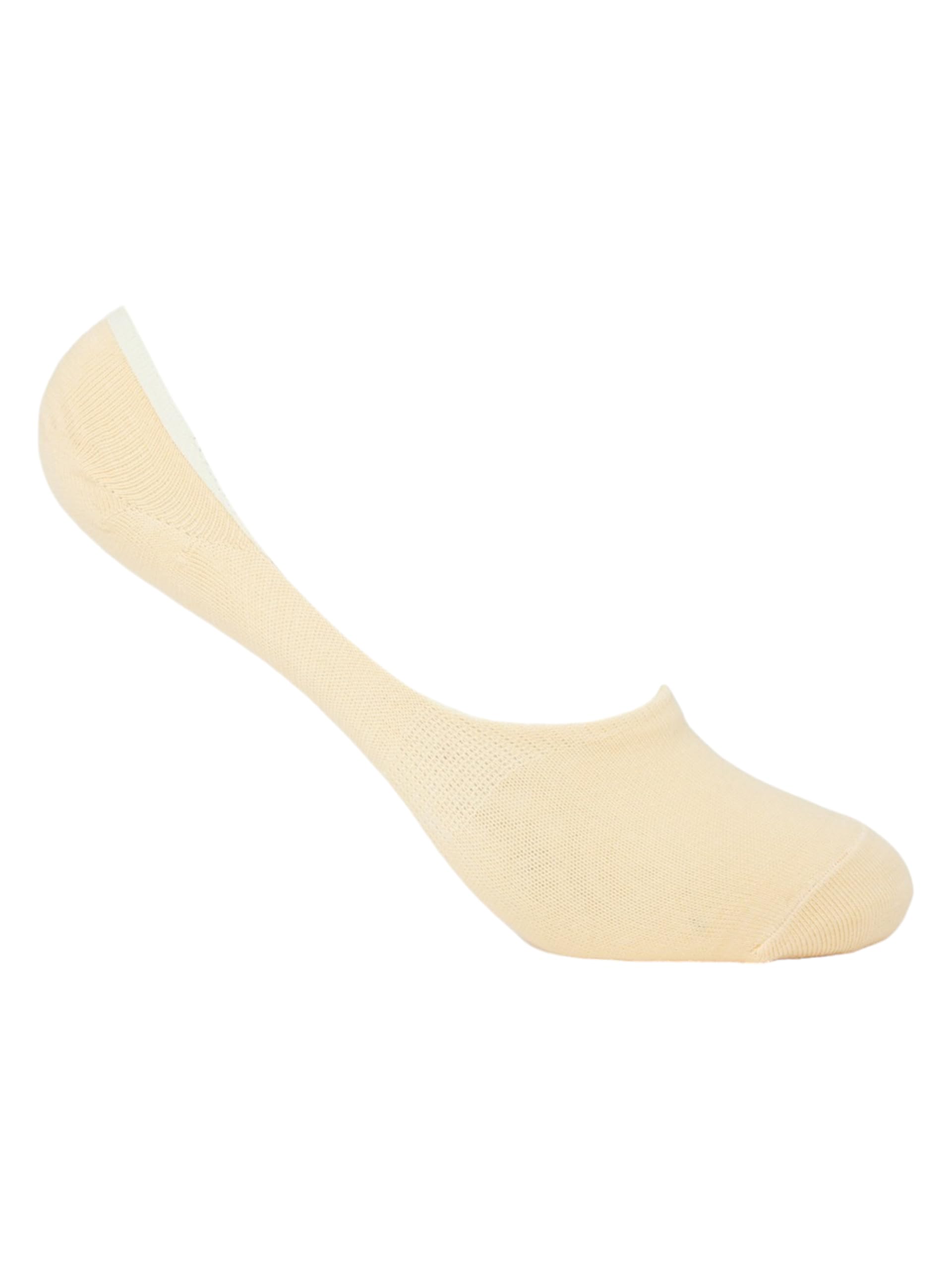Manyavar Beige Knit Loafer Socks|Anti Slip|No Show Socks|Low Cut Ankle Socks