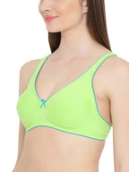 Clovia WomenS 100% Cotton Wire Free Half Cup Demi Bra