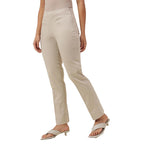 Fabindia WomenS Slim Pants (2112625Beige_Beige
