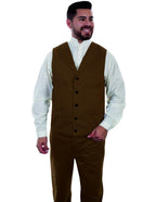 HERRINGBONE UNLINED VEST