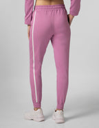 FYLTR Womens Joggers with Side Tape Detailing - Elasticated Waistband | Contrast Drwacord | Elastic Hem