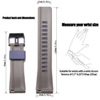 MCXGL Resin Strap Suitable for Caiso G-Shock GA-2000 PRG-600 650 PRW-6600 Mens Rubber Sports Waterproof 24mm Bracelet Watch Band