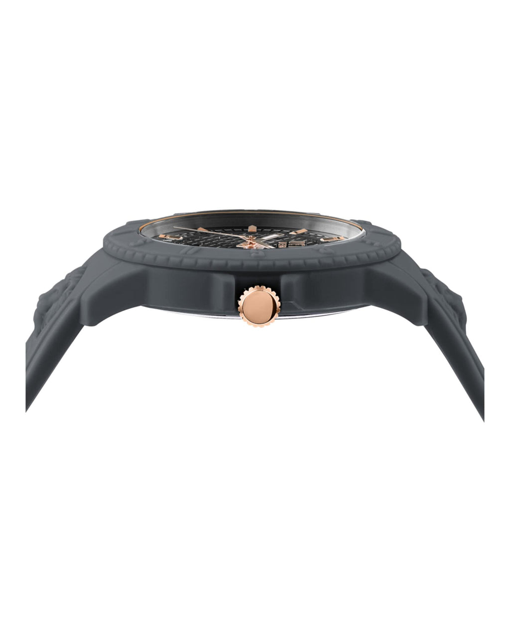 Versus Versace Tokyo R Collection Luxury Mens Watch Timepiece with a Grey Strap Featuring a Grey Case and Grey Dial