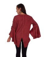 TUNIC W/LACE UP SLEEVES