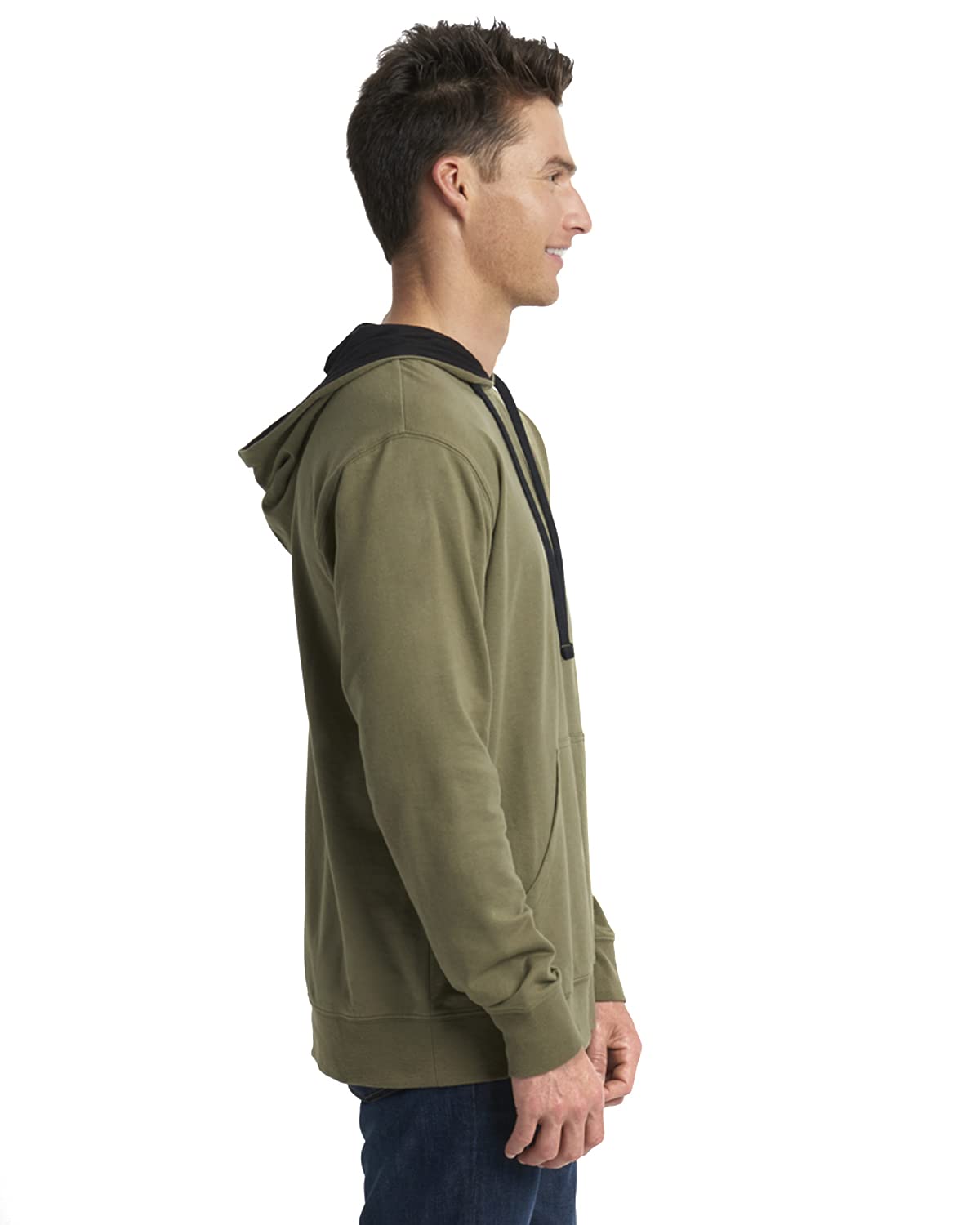 Unisex Laguna French Terry Pullover Hooded Sweatshirt - HTHR gREY BLAcK - XS(D0102H7NRQ6)