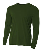 Mens cooling Performance Long Sleeve T-Shirt - ATHLETIc ORANgE - S(D0102H7KB96)