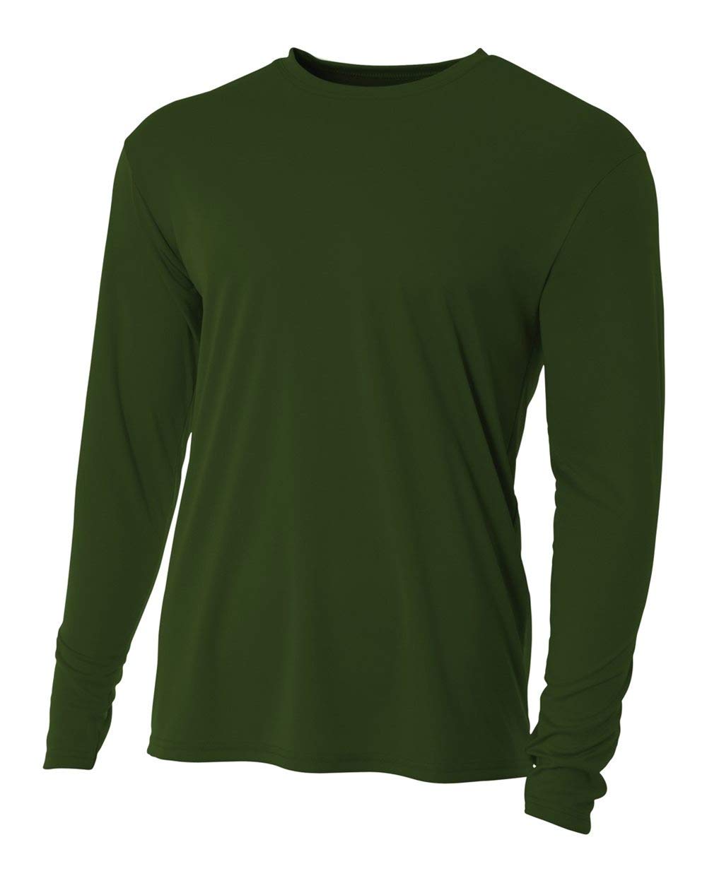 Mens cooling Performance Long Sleeve T-Shirt - ATHLETIc ORANgE - S(D0102H7KB96)