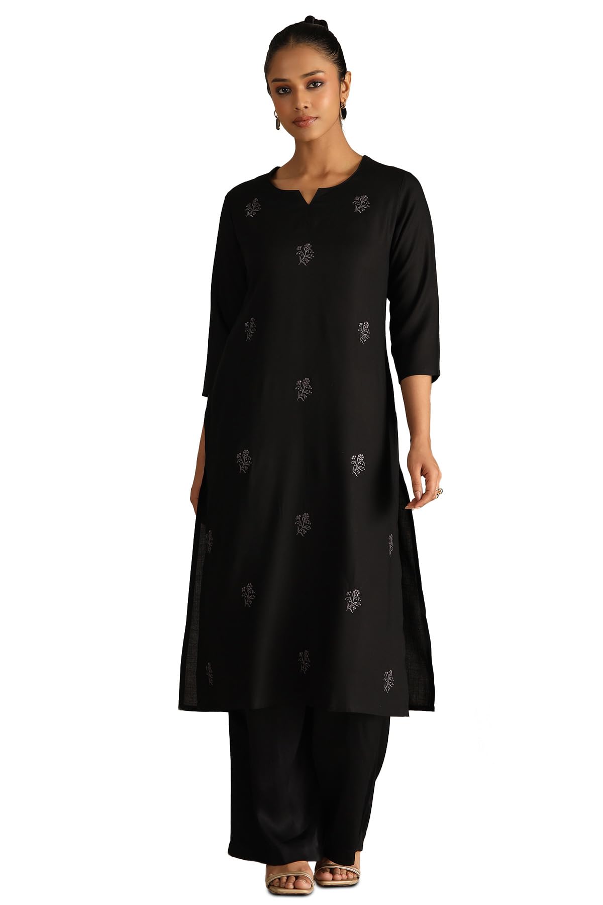 Soch Women Viscose Floral Regular Kurta (