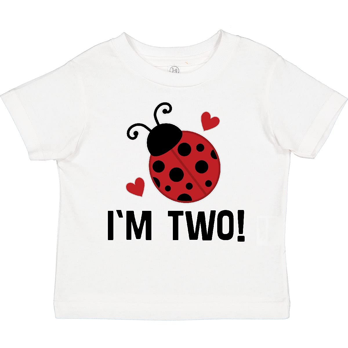 inktastic Ladybug 2nd Birthday Cute 2 Year Old Toddler TShirt, 0020 White, 2T 2