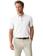 Kotty MenS Polo Neck Cotton Blend T-Shirt Off White