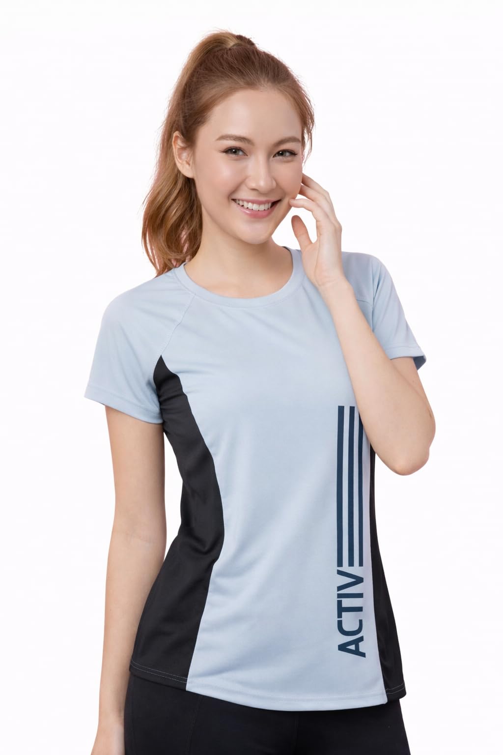 Uzarus WomenS Regular Fit Gym TShirt | Soft, Lightweight & Stretchable Fabric | Activewear Top For Workout, Yoga, Running, Exe