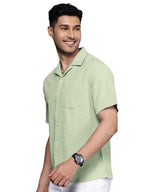 Tee Projekt Fashion Textured Shirts for Men||Regular Fit Casual Shirt for Men||Fancy Shirt Mint Green