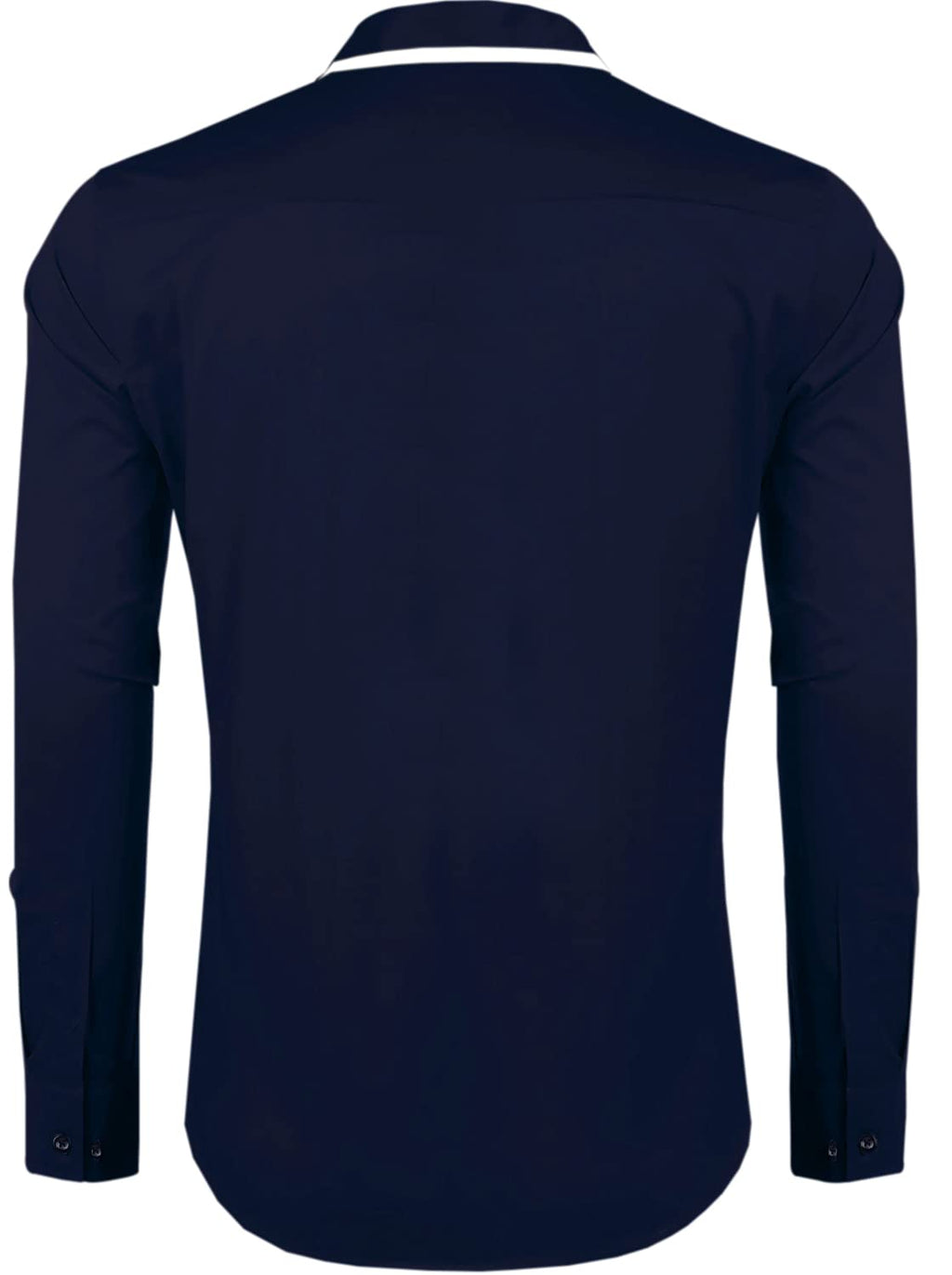 Zombom MenS Solid Cotton Blend Regular Fit Full Sleeves Casual Shirt With Spread Collar Shirt For Men