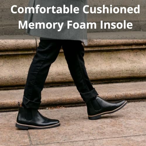 Deer Stags Men's Rockland Dress Comfort Chelsea Boot/Redwood/Dark Brown/ 11 / Wide