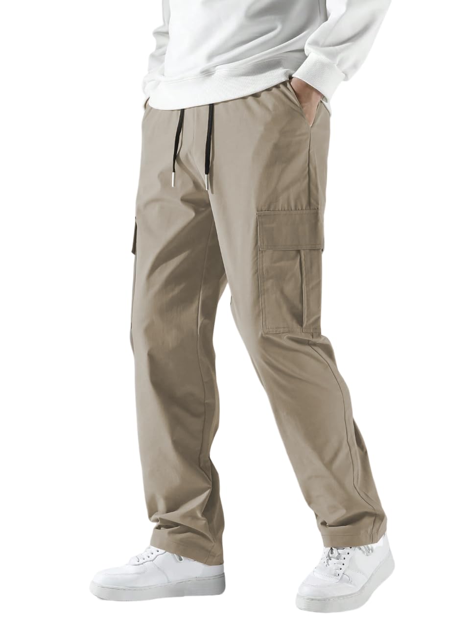 TAGAS Men Cargo Pants || Trousers Casual Pant || Cargo Pant || Pant || Track Pant for Man ||Men Cargo Pants Cotton||(MC-8) Khaki