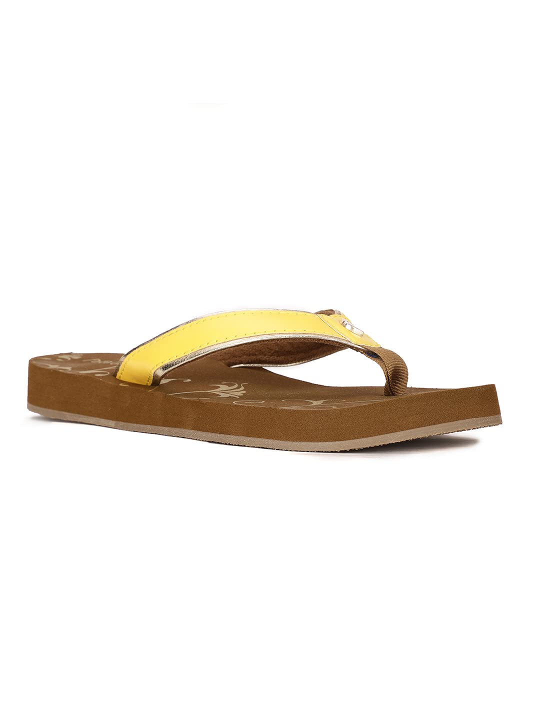 Bata Womens Ziva Yellow Slipper (5718888) 4