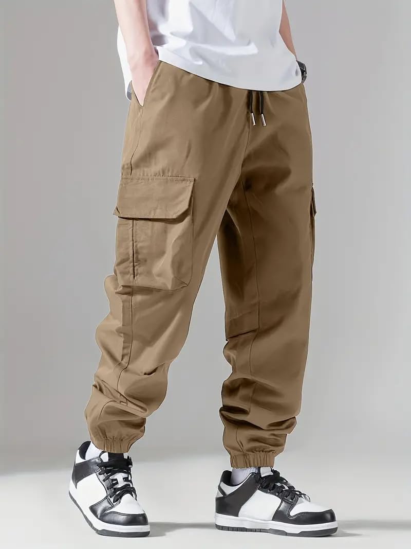 IndoPrimo Men Cargo || Men Cargo Pants || Men Cargo Pants Cotton || Cargos for Men || Men Cargo Trouser (in, Alpha, 2XL, Regular