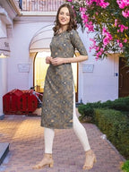 Pinkmint WomenS Crepe Solid Regular Kurti (Ks01_Multicolor11