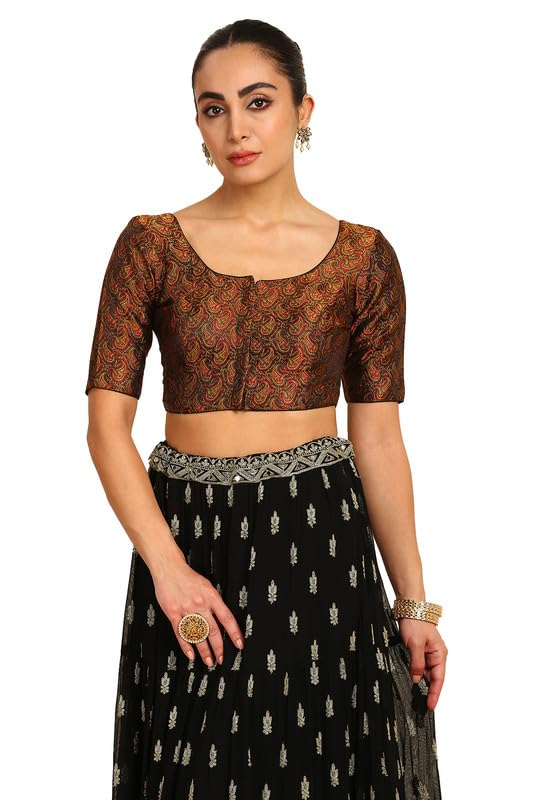 Soch Women Silk Blend Paisley Embroidered Blouse