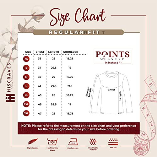EYEBOGLER Mens Round Neck Full Sleeves Regular Fit Printed T-Shirt