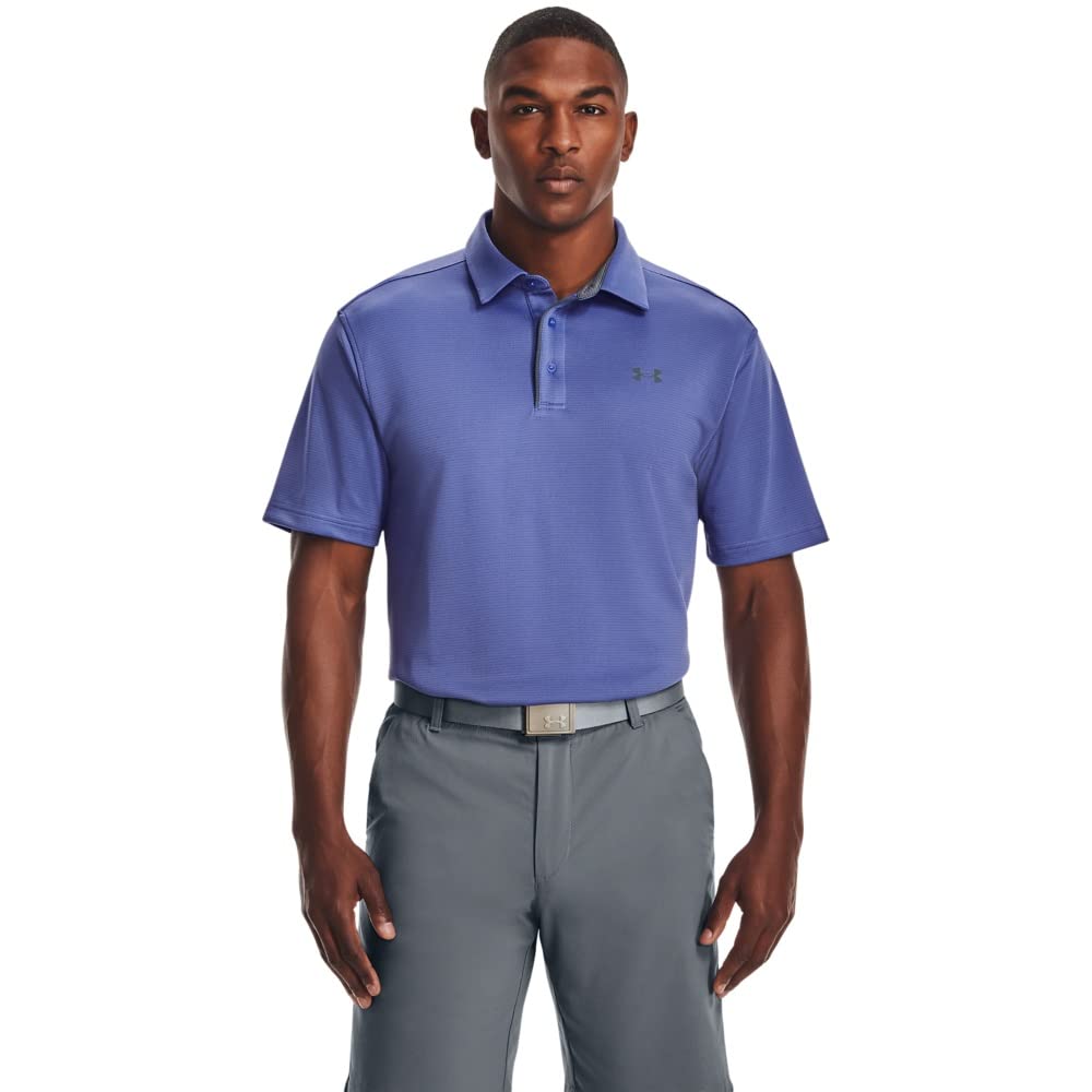 Under Armour Men's Tech Golf Polo, Starlight (561)/Pitch Gray, Medium