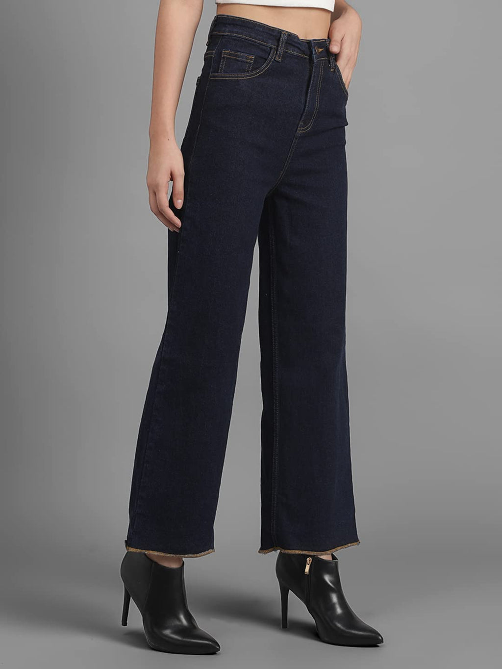 Kotty Women Flared High Rise Multicolor Jeans (Pack Of 2)