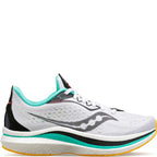 Saucony Women's Endorphin Speed 2 Running Shoe, White/Black/Vizi, 5