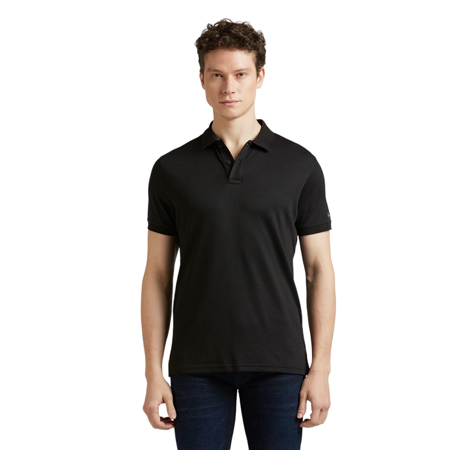 Pepe Jeans MenS Regular Fit Polo Shirt (Pm542256_Black