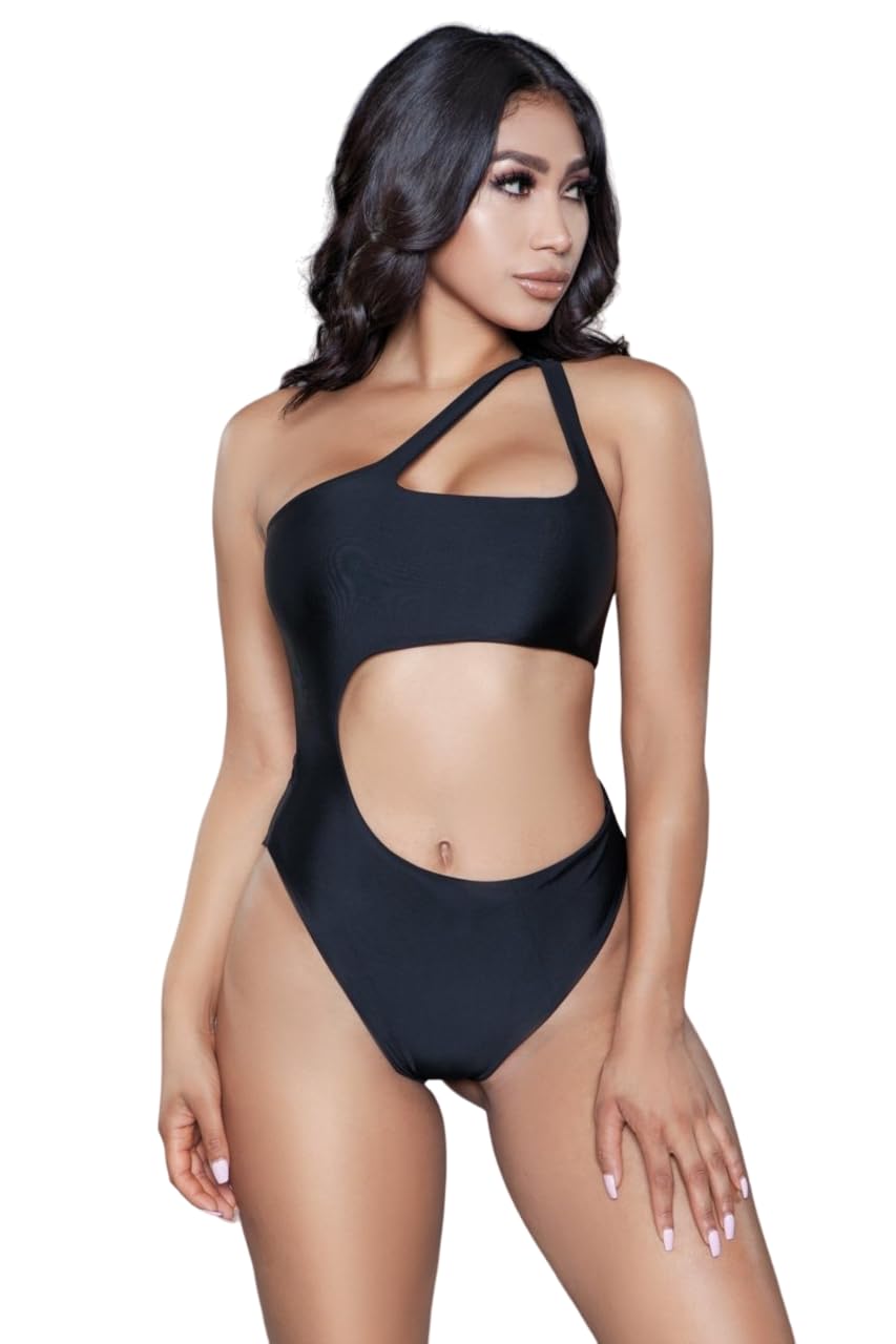 Be Wicked 1976 Quinn Swimsuit, Black, Small