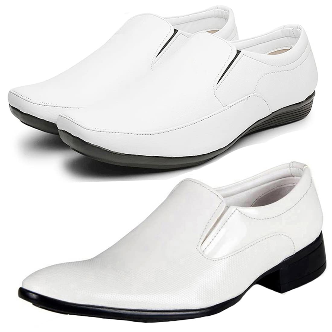 Latest Trendy Formal Shoes/Party Shoes/ 2 Shoes Combo with Free Belt for Men and Boys (BAZAAR8401_VTR2005Brwn) Multicolor 6