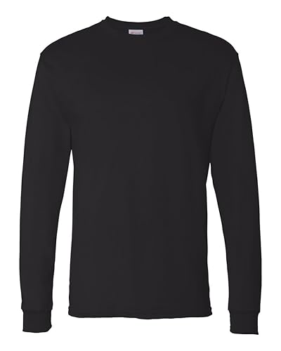Mens 52 oz comfortSoft cotton Long-Sleeve T-Shirt - WHITE - S(D0102H7KTQX)