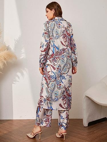 Leriya Fashion WomenS Rayon Ethnic Co-Ord Set || Paisley Printed Co-Ord Set For Women || Long Straight Shirt Kurta With Pant Se
