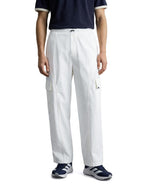 The Indian Garage Co Mens Baggy Fit Mid-Rise Stretchable Cargo Pants