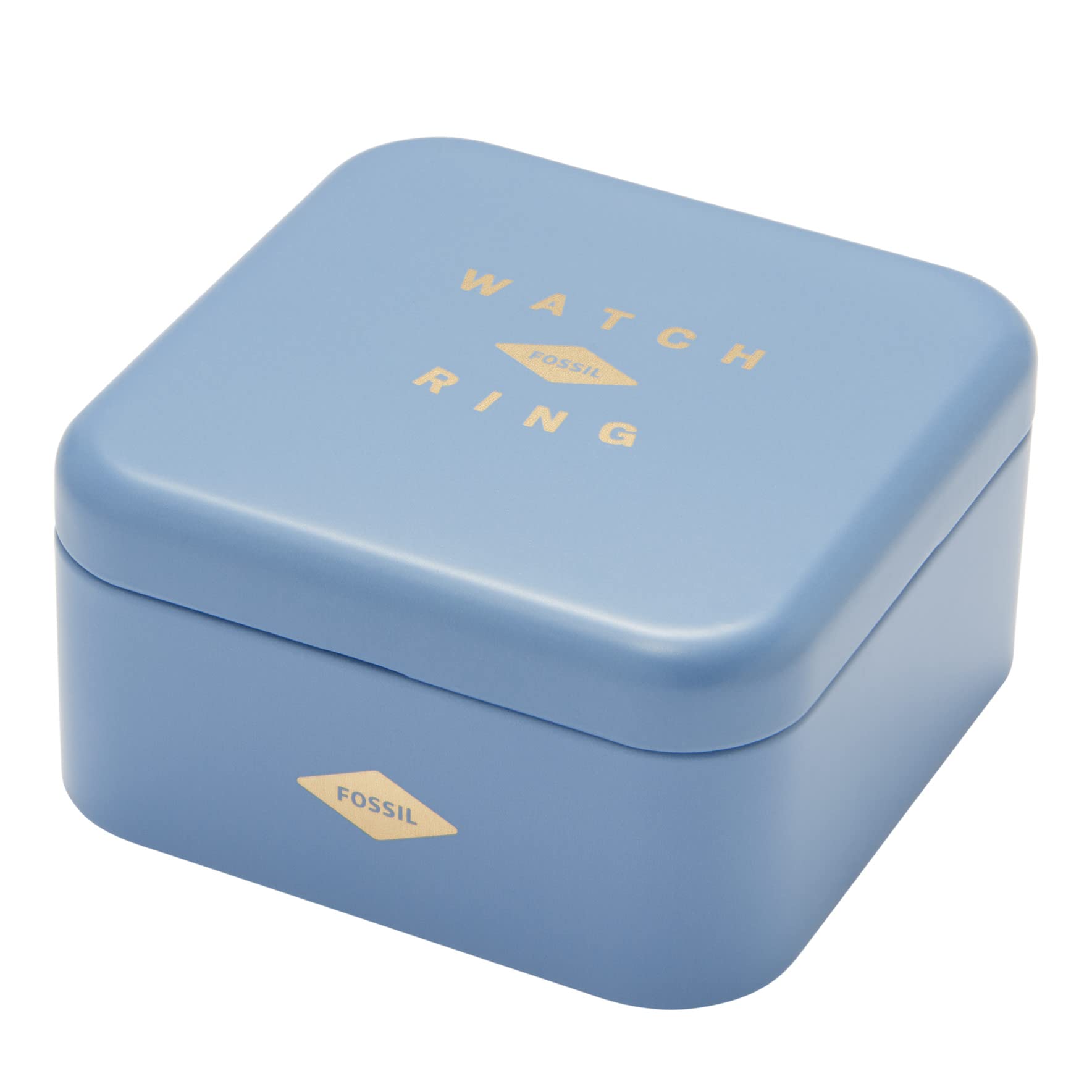 Fossil Women's Quartz Stainless Steel Two-Hand Watch Ring, Color: Silver (Model: ES5245)