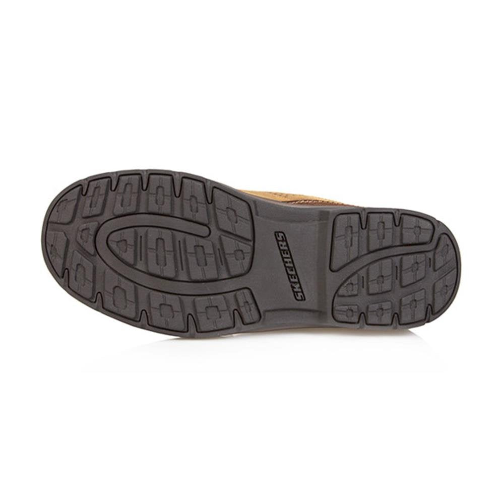 Skechers USA Men's Segment Melego Ankle Bootie,Dark Brown,10 2W US