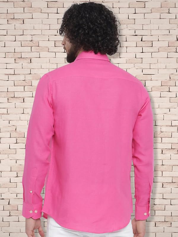 Tee Projekt Cotton Spread Collar Long Sleeve Shirt for Men Formal Shirt Casual Men Shirt