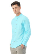 FYLTR Mens Solid Slim Fit 100% Cotton, Linen Look Casual Shirt