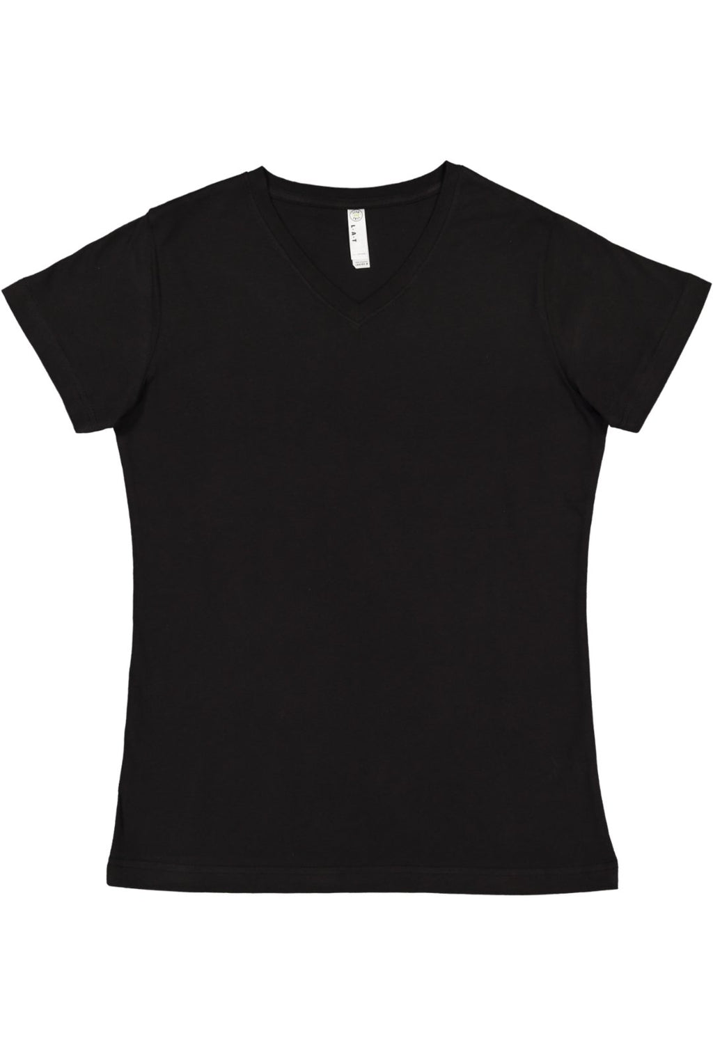Ladies V-Neck Fine Jersey T-Shirt - BLAcK - S(D0102H7DMZ2)