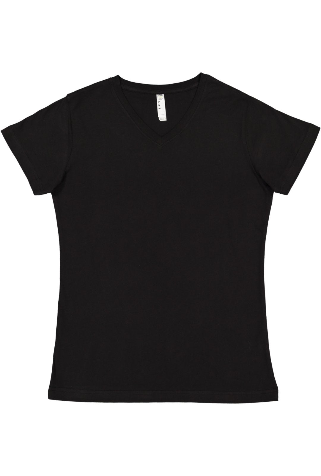Ladies V-Neck Fine Jersey T-Shirt - BLAcK - S(D0102H7DMZ2)