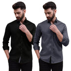 Tee Projekt Solid Shirt for Mens,Solid Shirt for Mens, Casual Shirt for Men,Full Sleeve Spread Collar Shirt for Men, Shirt for