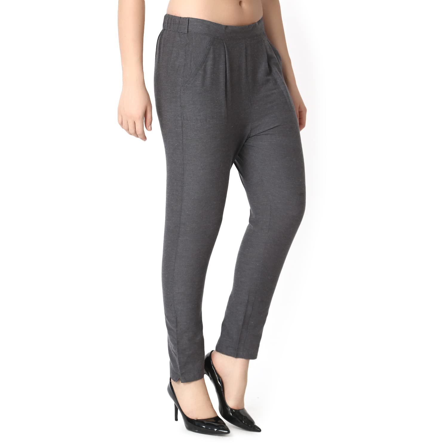 Leriya Fashion Women Casual Formal Western Stylish Rayon Trouser Regular Fit Plain Pyajama Pants Lowers Bottomwear Officewear Jo