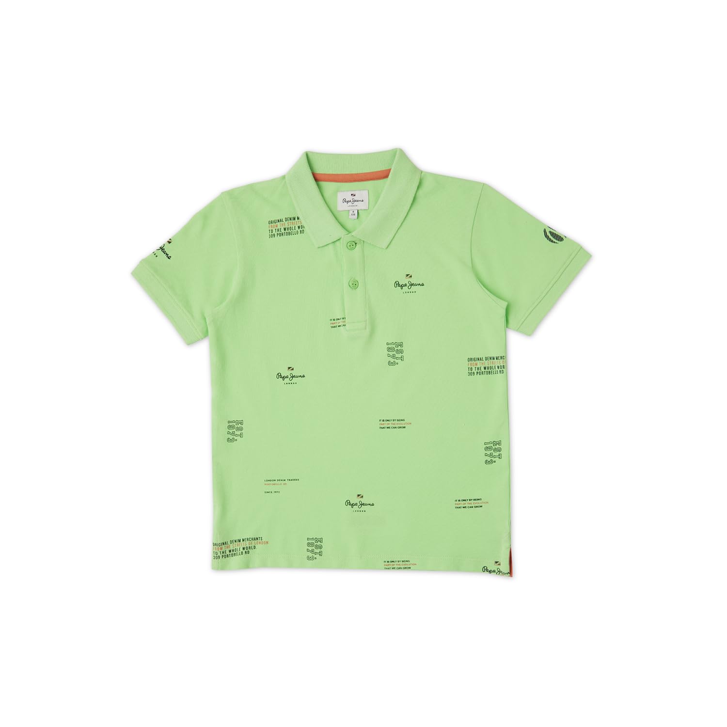 Pepe Jeans BoyS Letter Print Regular Fit T-Shirt (Pb540961_Green